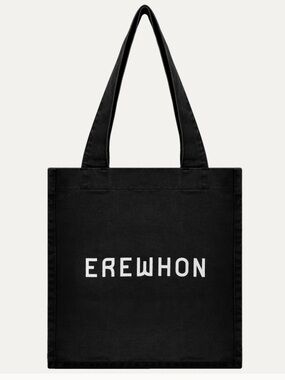 NEW EREWHON Shopper Tote Bag | Black